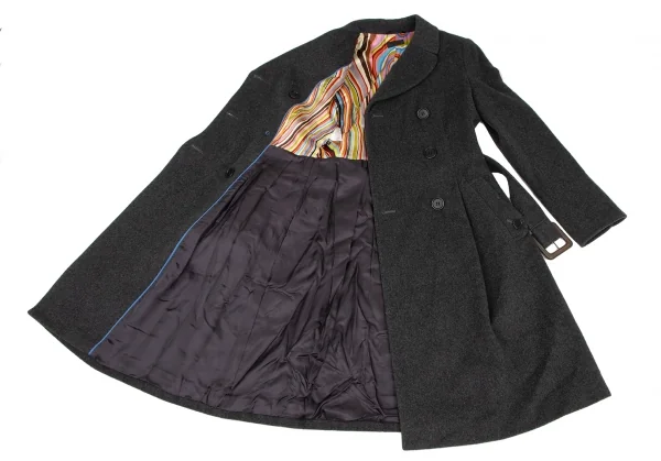 ポールスミス ブラックPaul Smith BLACK 裏マルチストライプウール