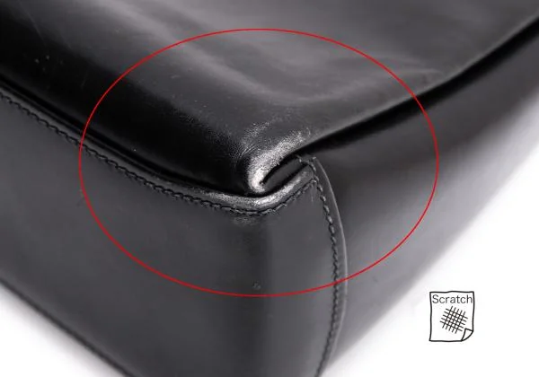 GUCCI Turn Lock Leather Handbag Black (K-145621)