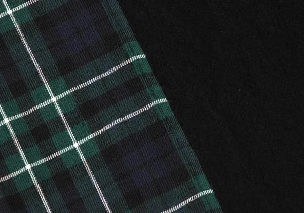 コムコム コムデギャルソンCOMME des GARCONS ウールチェック切替