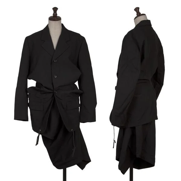 コムデギャルソンCOMME des GARCONS 変形デザインセットアップ 黒M (K