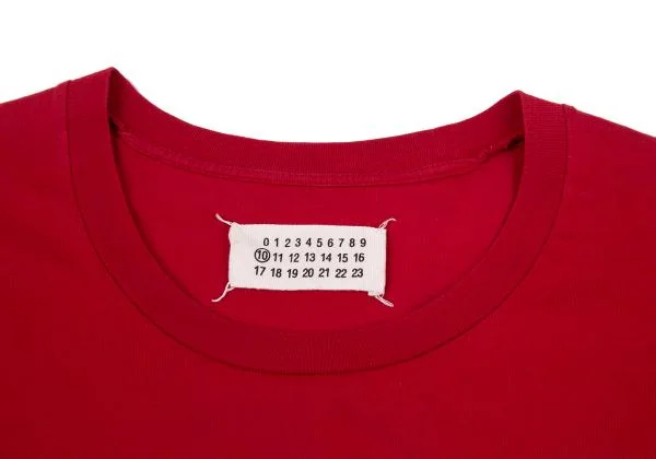 マルタンマルジェラMartin Margiela 10 クルーネックTシャツ 赤46 (K