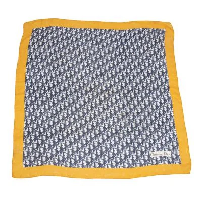 クリスチャンディオールChristian Dior トロッター柄スカーフ ベージュ