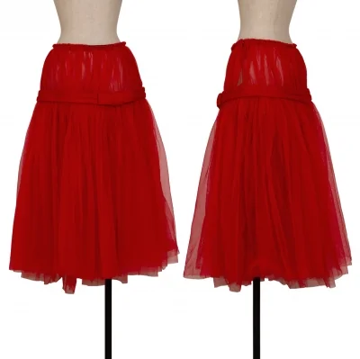 コムコム コムデギャルソンCOMME des GARCONSウールリボン装飾チュール