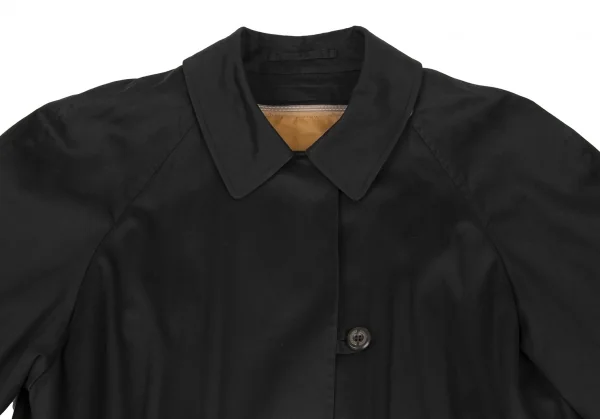 バーバリーズBurberrys' 裏ノバチェックライナーハーフコート 黒M位 (K