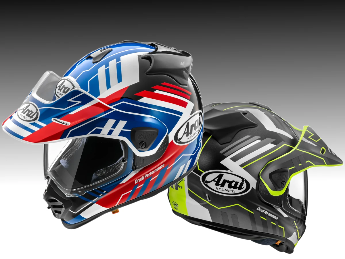 ARAI「TOUR-CROSS V(ツアークロス ブイ) 」の新色第2弾「TRAIL