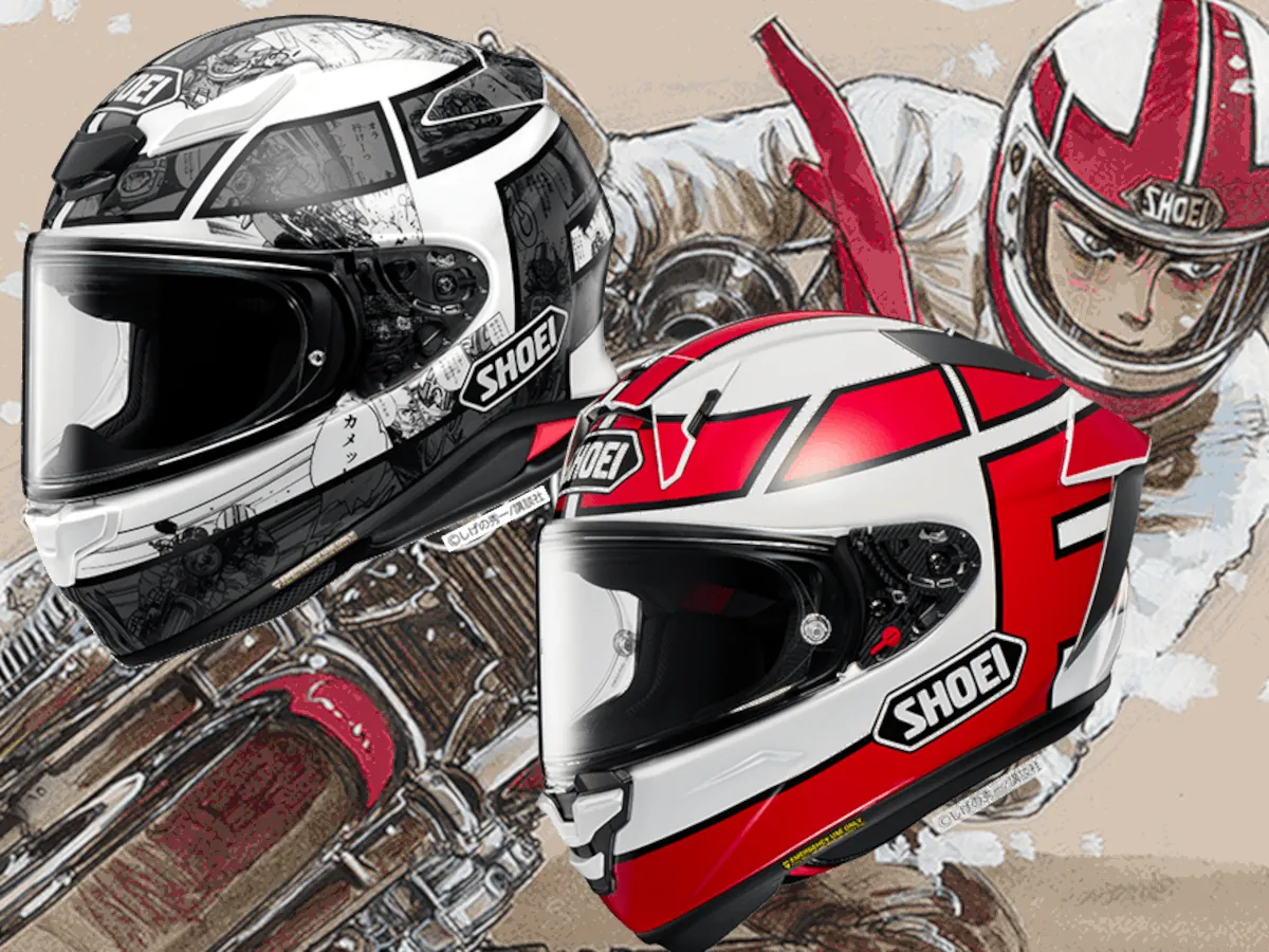 いよいよ7/19発売！ 『バリバリ伝説』SHOEIコラボヘルメット「X