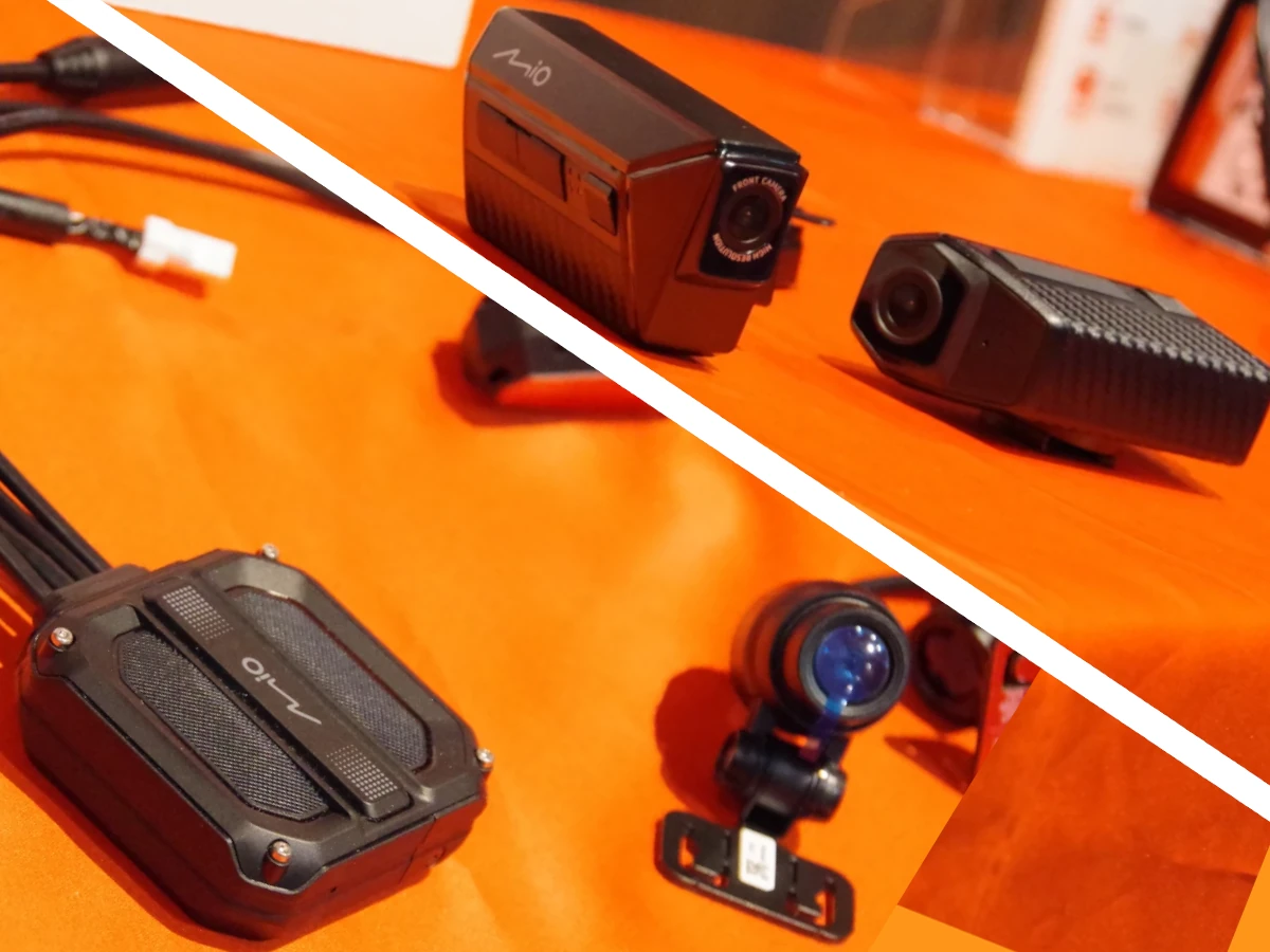 デイトナ 「Mio」の発表会でヘルメット装着型ドライブレコーダー初披露