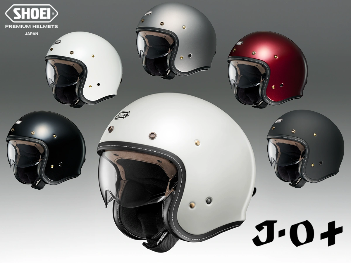 新製品】SHOEIのクラシックジェット「J・O+」に限定販売のオフホワイト