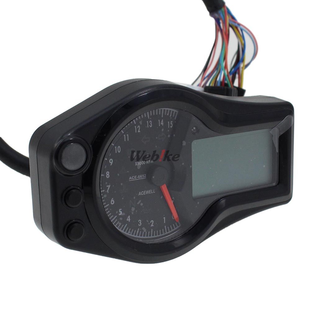 Webike | ACEWELL エースウェル 多機能デジタルメーター (ACE-6652