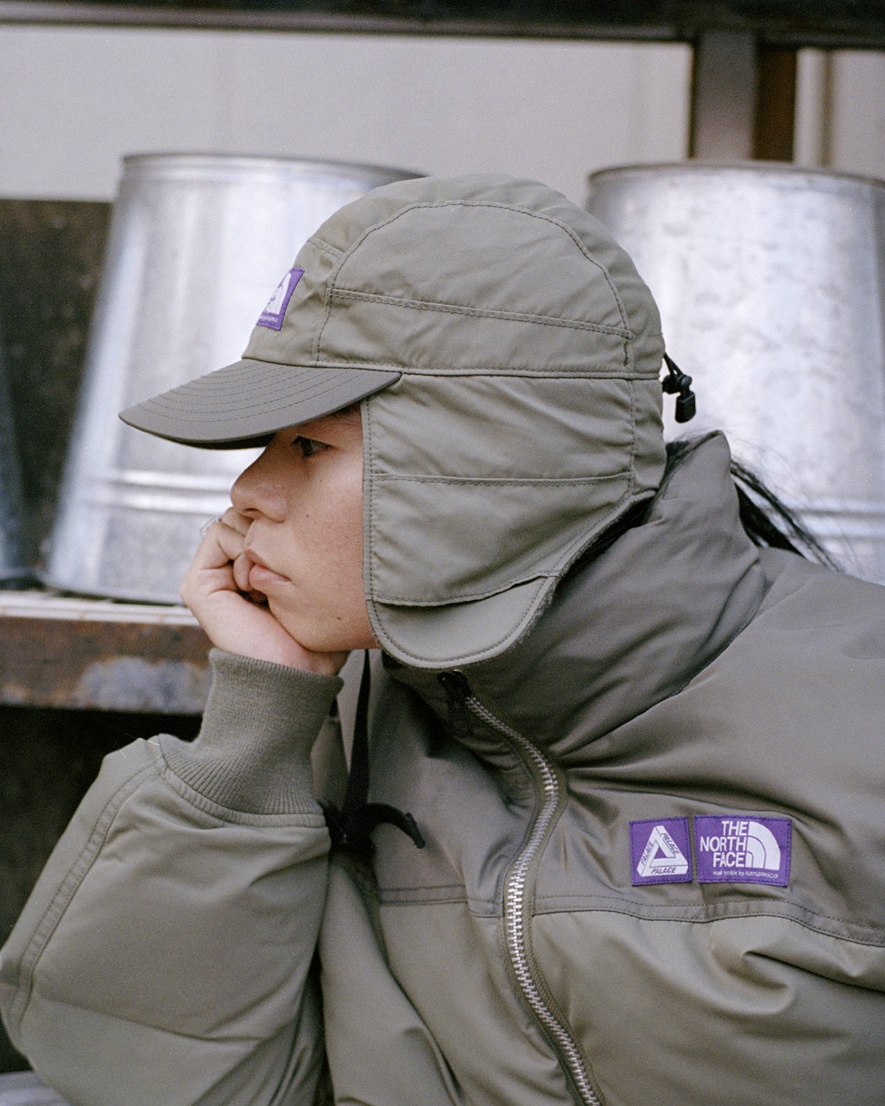 ザ・ノース・フェイス パープルレーベル×パレス スケートボード」の