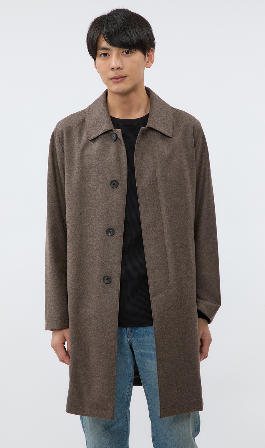 ステンカラーコート【Loro Piana】 (241400-61) | HILTON | 紳士服