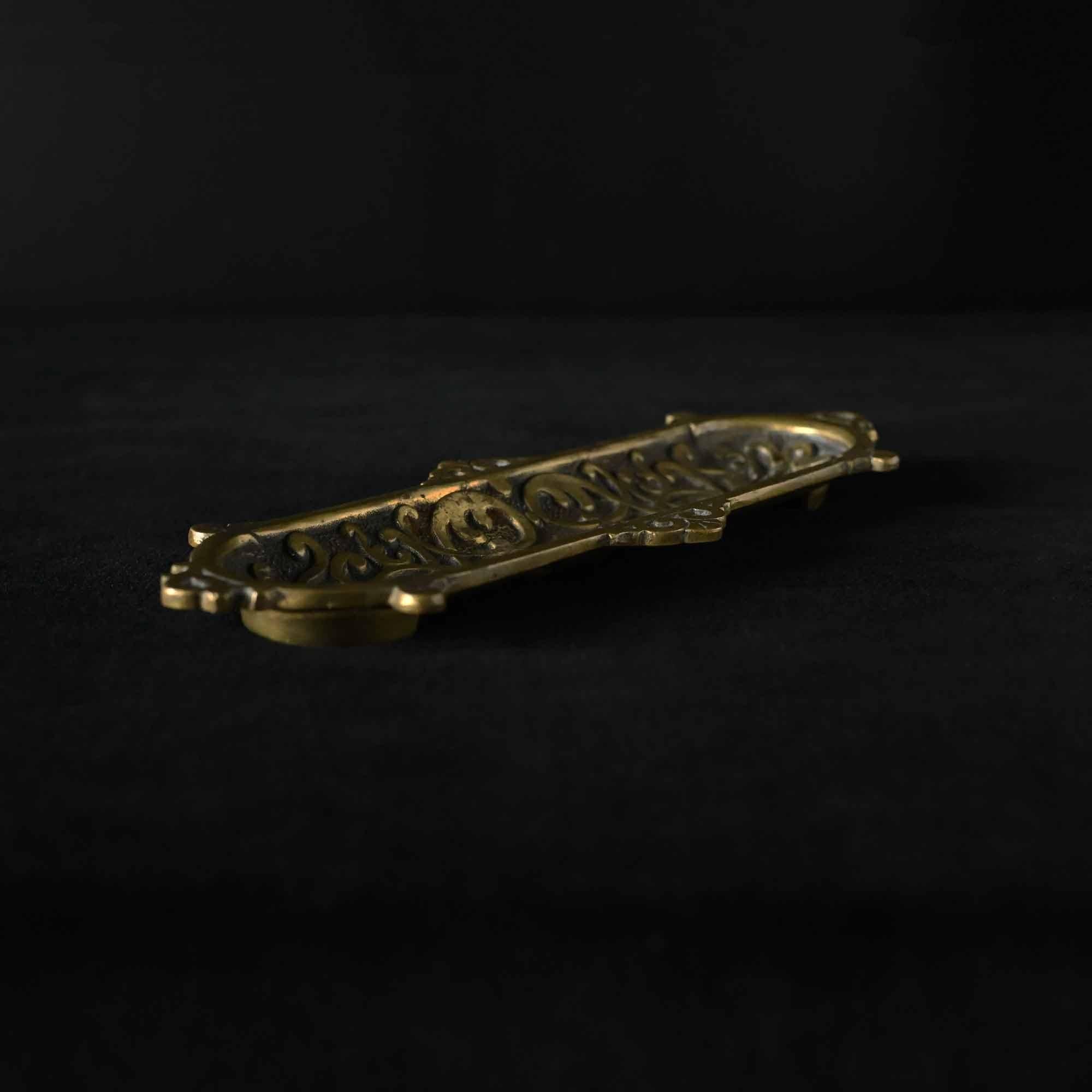 フランスアンティーク 真鍮製（丹銅）トレイ・すずらん フランス