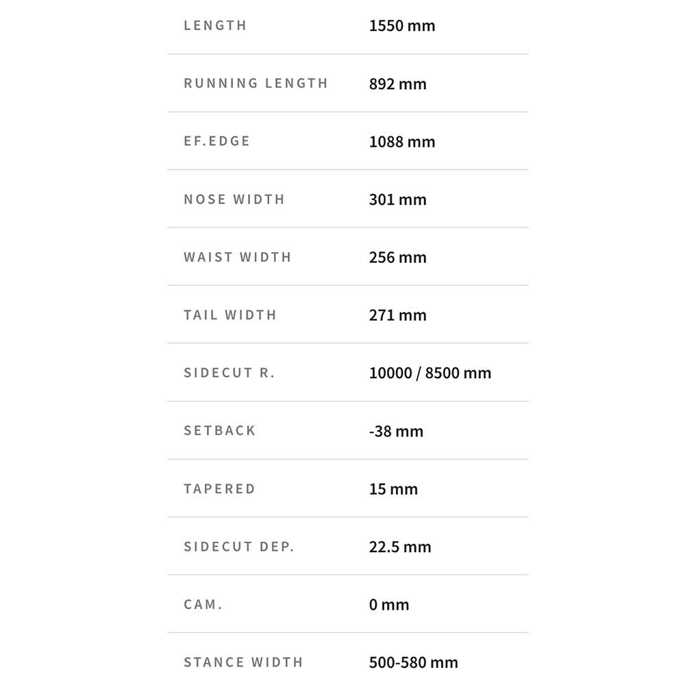 26-27 予約商品 】 GENTEMSTICK ( ゲンテンスティック ) DRIFTER 155