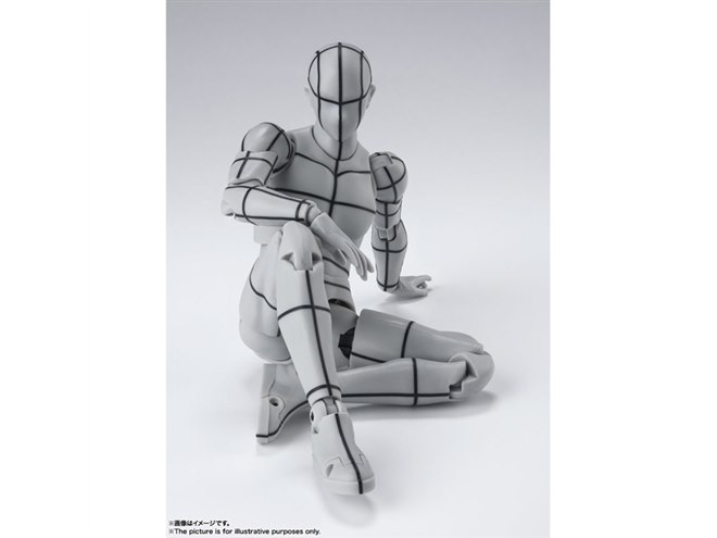 体の立体感がよくわかる”「ボディくん/ボディちゃん ワイヤーフレーム