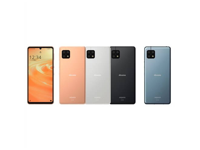 シャープ、薄型ボディと画面内指紋認証を搭載した5Gスマホ「AQUOS