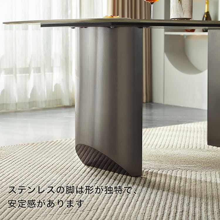 光沢天板ダイニングテーブル＆チェア-ホワイト- 5点セット 180cm