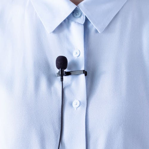 サンワサプライ ピンマイク 2.5m EA764AB-166 4550061962985【別送品