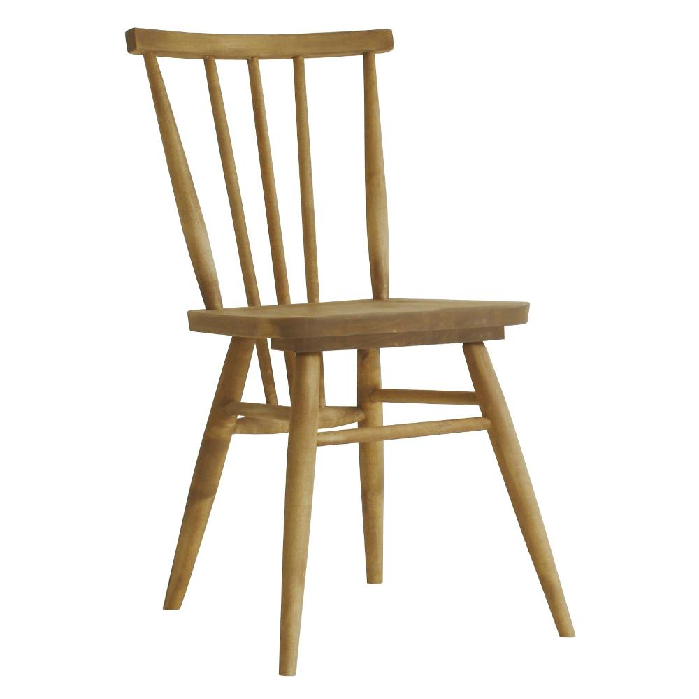 関家具 nora. ダイニングチェア アネモネ3 ナチュラル(バーチ材) 板座