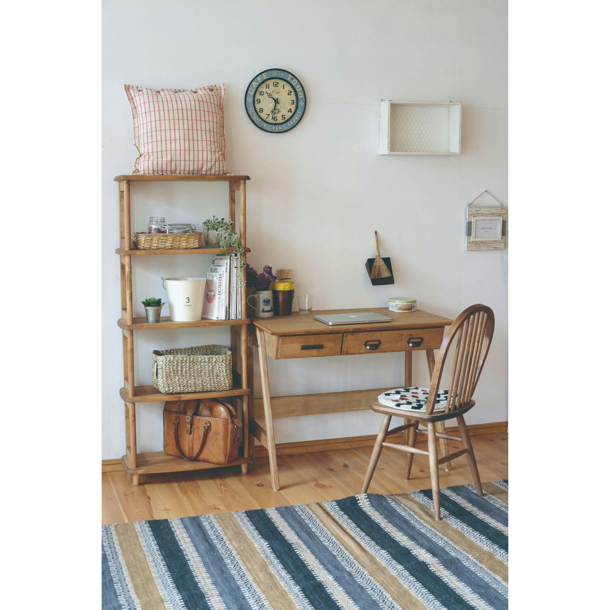 関家具 nora project コットン デスク 幅90cm 引出付 天然木 楽天市場