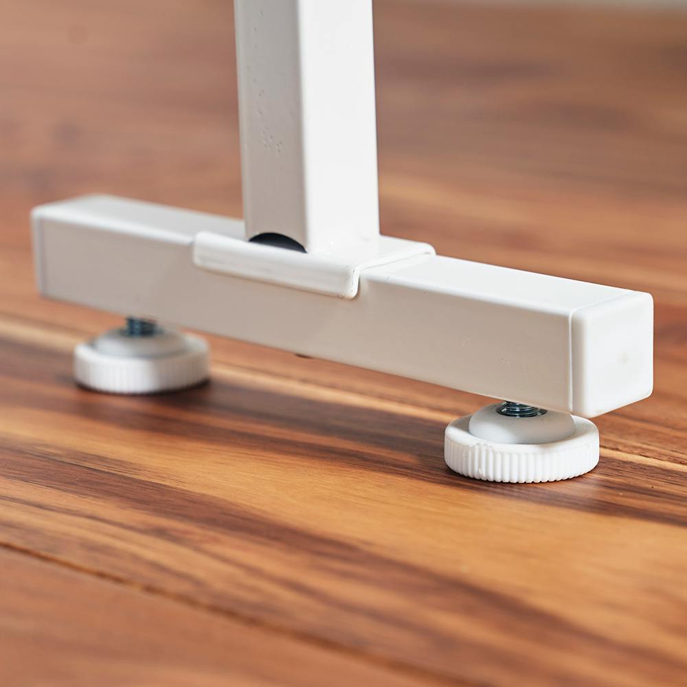 OVITAS 突っ張りランドリーラックロータイプ棚2段 50×35×135.0～208.5