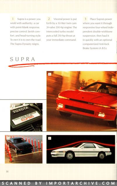 1988 Toyota Full Lineup Brochure (Late Version w/ Alltrac Wagon