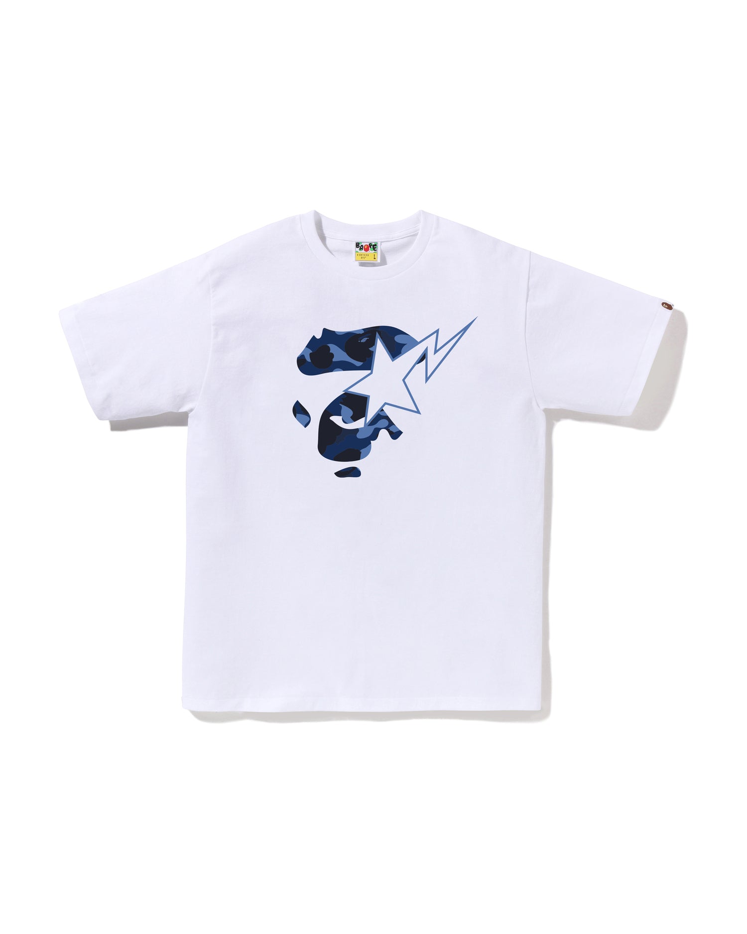 A BATHING APE® Color Camo Ape Face STA Tee | Bape official website