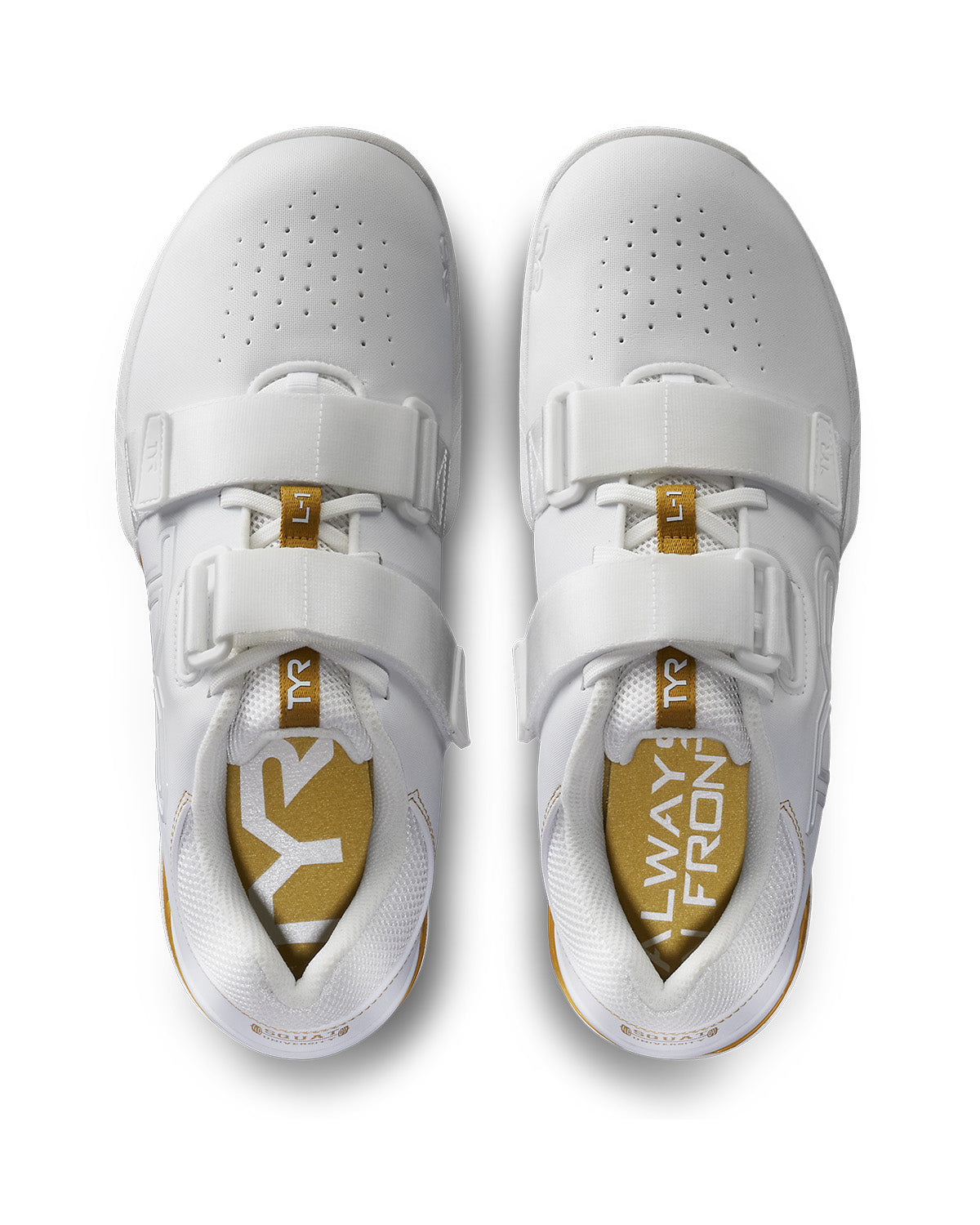 TYR L-1 Lifter White/Gold *Squat University Collaboration* FINAL