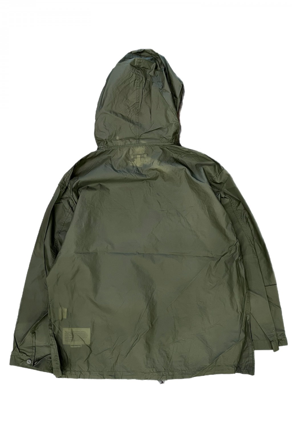 Engineered Garments Cagoule Shirt Olive Nylon Micro Ripstop - Made