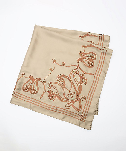 テープエンブロイダリーバンダナスカーフ AM25FーSC148