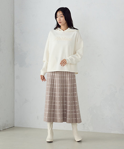 チェック柄 ニットスカート ／ セットアップ対応（1250FI15