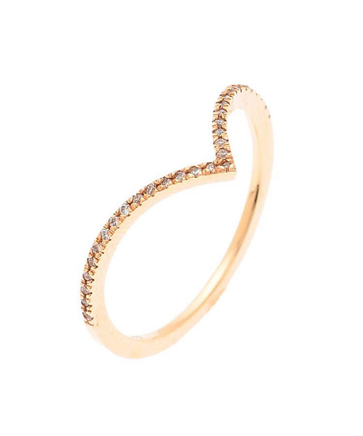 K10ダイヤモンド V字 リング（2000690525） | COCOSHNIK