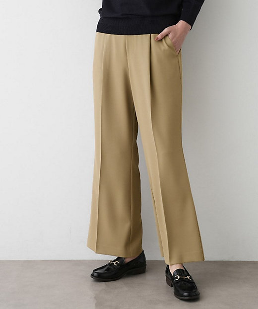 洗える】マットドレープニーハイフレアパンツ（2002547820