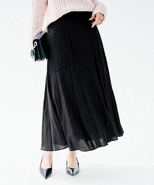 洗える／セレモニーにも／後ろウエストゴム】ロングスカート