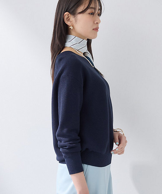 洗える／軽量】きらめきVネックニット（2002565792