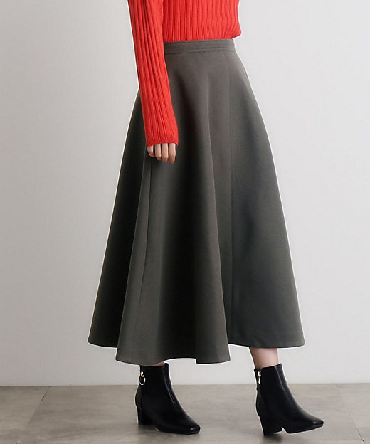 ジャージメルトンフレアスカート（2002372787） | GROVE