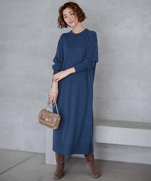 洗える】ウールカシミヤ ニットワンピース（OPWWSW0550