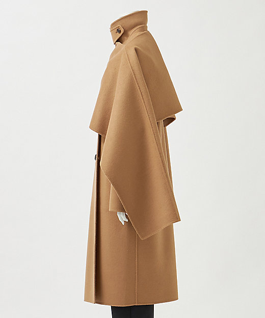 エステータ】ウールリバー ケープ付き コート（SCH6GW0942