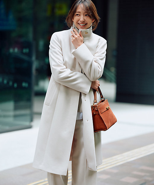 ウールカシミヤビーバー スタンドカラー コート（SCWSNW0506