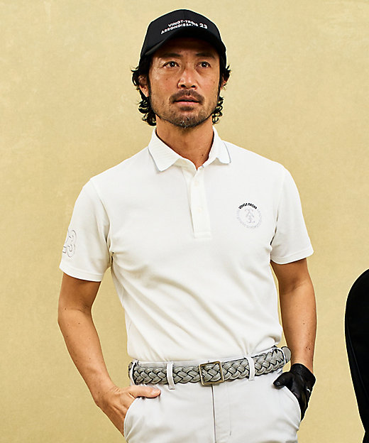 MEN】ナンバリングカノコ半袖ポロシャツ（KHVTGS0305