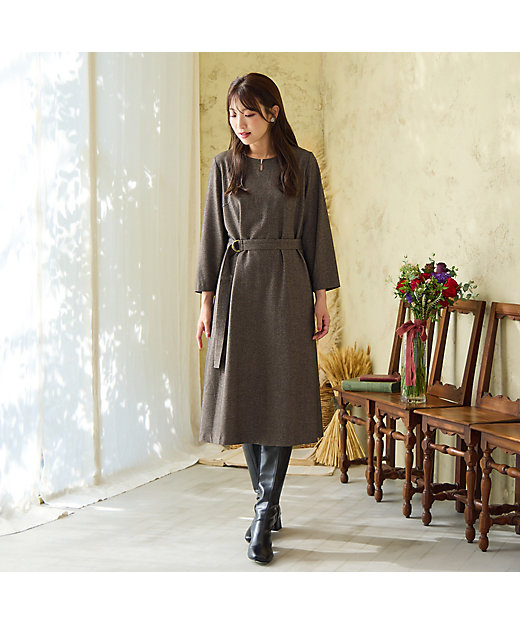 ライトツイードワンピース（51016512） | Rose Tiara (Women