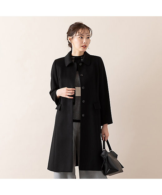 S・Mサイズ】イタリア製素材 ピュアカシミヤステンカラーコート