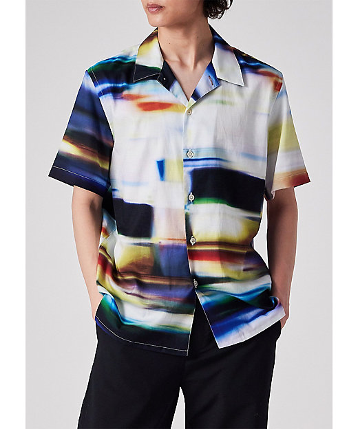 Motion Blur” オープンカラーシャツ（152312695U