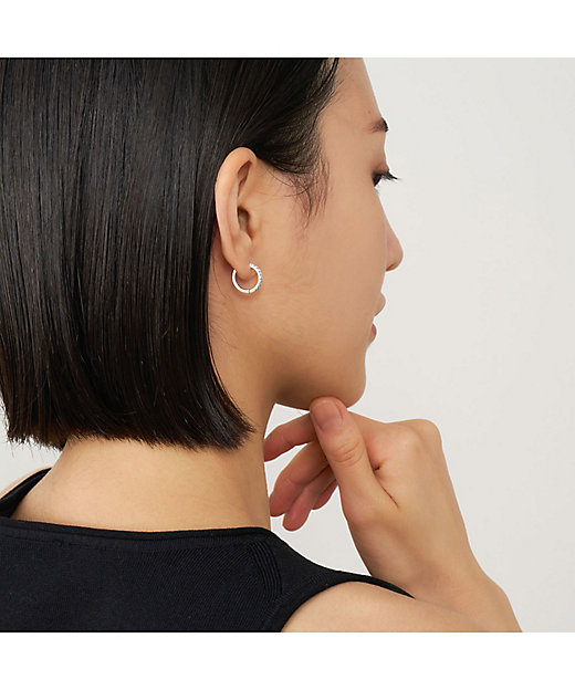 ジ エレベート ダイヤモンド フープピアス APVA2655 DI