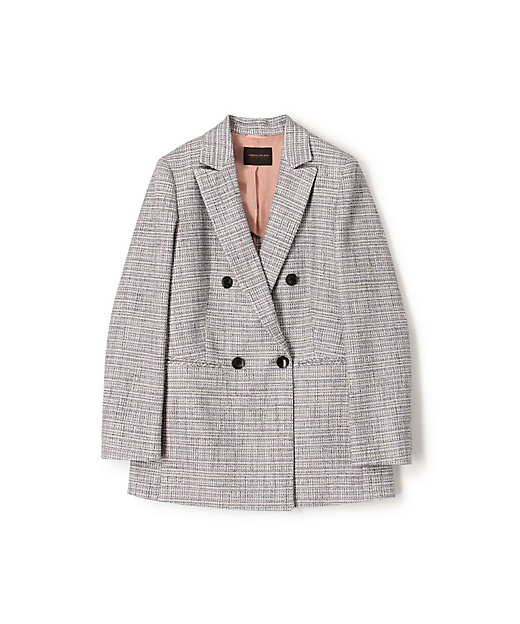 ラメツイード ダブルブレストジャケット | maison TOMORROWLAND/メゾン