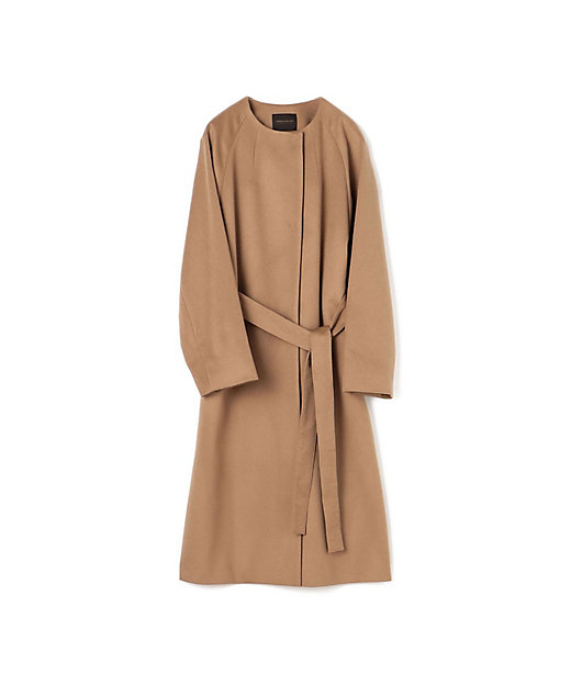 ピュアカシミヤ ノーカラーコート | maison TOMORROWLAND/メゾン