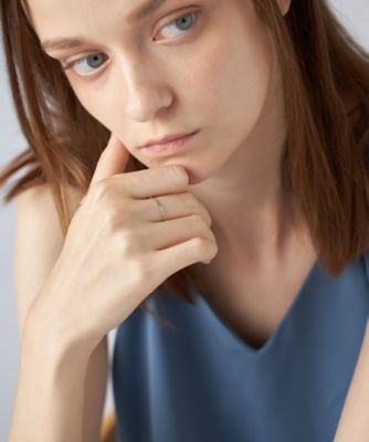 クレール］PT900 スクエアカット リング | ete bijoux (Women