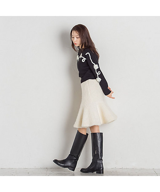 プードルファーフレアミニスカート | QUEENS COURT（Women