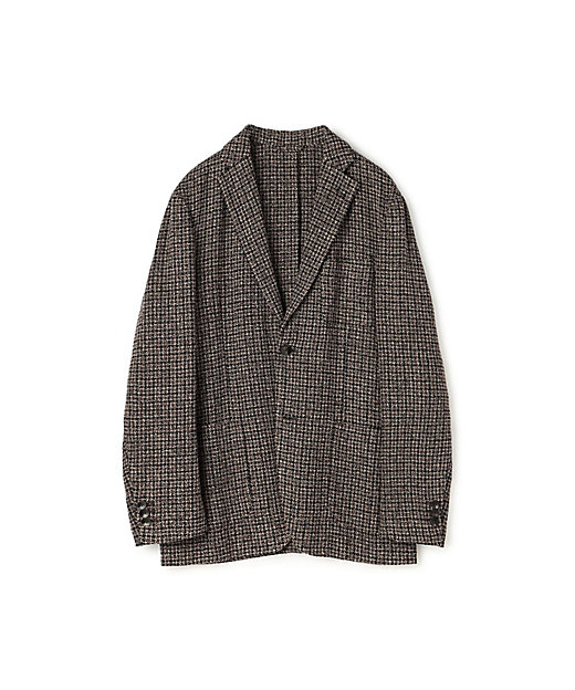 リングツイード シングルブレステッド2Bジャケット Angelico