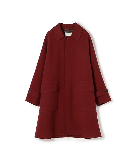 Super170'sウール リバーメルトン ステンカラーコート