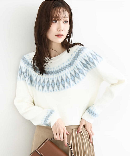 ノルディック柄ニット／洗える | MK MICHEL KLEIN (Women)/エムケー